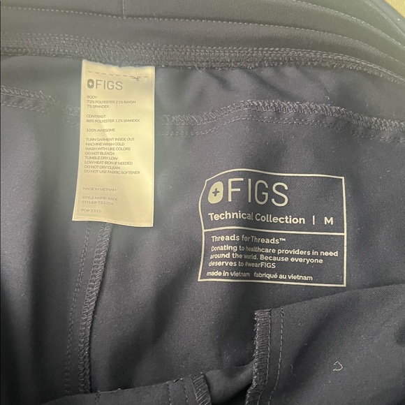 Figs ladies scrub pants, navy blue - Picture 2 of 3